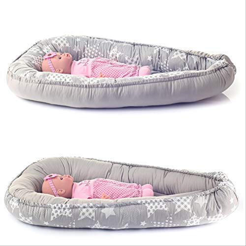 KOSPU Multifunktionell mysig babynest-kokong för babys och spädbarn, bo, resesäng, 100% bomull, antiallergisk