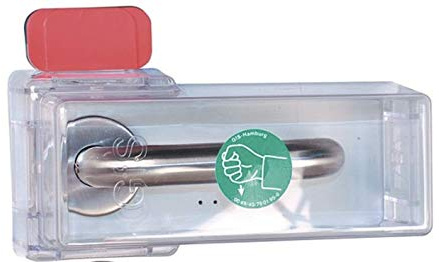 MBS-FIRE® Fluchttürhaube Typ K - wiederverwendbar, splitterfreies Macrolon, 4 Befestigungsmöglichkeiten, Grüne, Kunststoff, 100%