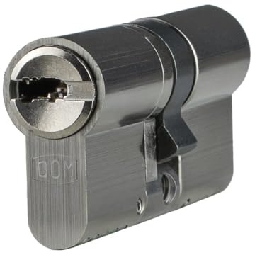 DOM ix Twido Doppelzylinder 60/45 | Schließzylinder Zylinder | Bohrschutz Anti-Bumping Picking-Schutz Kopierschutz | Not-und Gefahrenfunktion | Patentschutz | Sicherungskarte & 5 Schlüssel | Modular