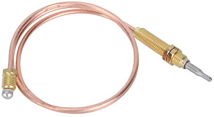 OKBY M8 Thermocouple Replacement - 600mm Universal Thread Probe for Gas Burners, Fireplace & BBQ Grill Accessories