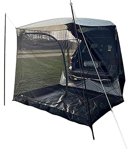 Outdoor Camping Car Tailgate Canopy Shade Tent - Car Gazebo Tent, Large Car Rear Tent | Universaal Suv Family Camping Tent with Storage Bag, 6-Person Sleeping Capacit Suv Awning for Sun Shelter