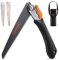 VonHaus Pruning Saw – Folding Hand Saw with 3 Blades, Safety Lock, Storage Pouch, Textured Handle – Portable, Handheld & Lightweight for Tree Pruning, Camping, Garden Jobs, Metals, Plastics & More
