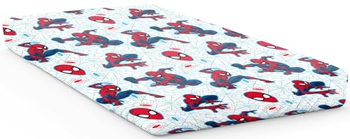 Jay Franco Marvel Spiderman Webtastic Drap pour lit Simple 100% Coton