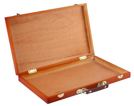 TISHITA Scatola per Pittura in Legno, Valigetta per Adulti, Organizer Portatile per Articoli Artistici per Principianti
