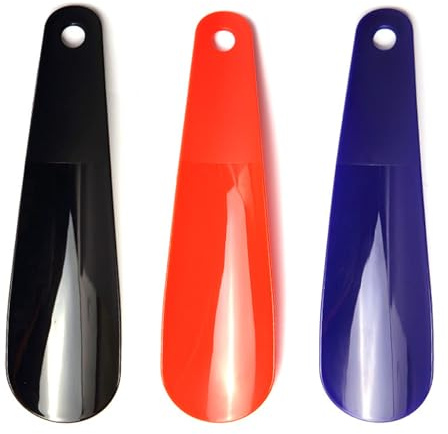 Small Plastic Shoe Horn, Durable Flexible Shoehorn Shoe Spoon, Portable Travel Shoe Helper for Men Women Elderly, Easy to Use & Store