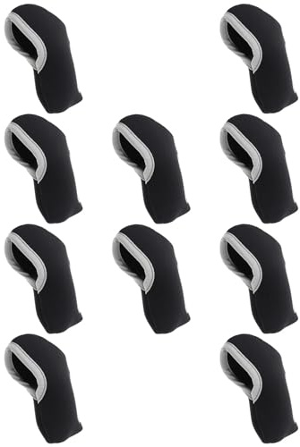 PRETYZOOM Cubiertas visibles para Palos de Golf de Neopreno elásticas, Juego de 10 Protectores para Hierro, Funda portátil para Cabezas de Palo, Accesorio Esencial para golfistas