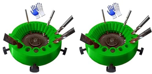 Tacdas 2X Taladro Multifunción, Afilador de Brocas, Pulidora, Afilador de Brocas, Pieza de Pulido, Amoladora Angular.