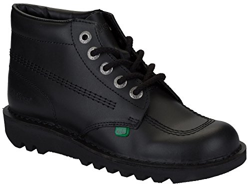 Kickers Women's Kick Hi Classic Ankle Boots | Extra Comfortable | Added Durability | Premium Quality, Black, 3 UK