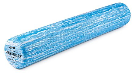 OPTP PRO-ROLLER Schaumstoffrolle mit Standarddichte, langlebige Rolle für Rückenmassage, tiefe Gewebe-Schaumstoff-Roller, Übungen, Stretching, Fitness, Yoga und Pilates, 91,4 x 15,2 cm, Blau