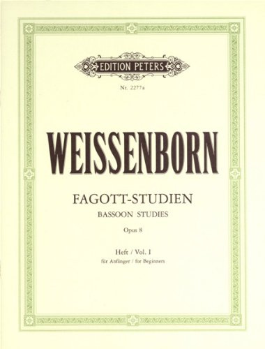 WEISSENBORN - Estudios Op.8 Vol.1 para Fagot