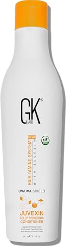 GK HAIR Global Keratin Colored Shield Conditioner (240ml/8.11 Fl Oz) for Dry, Deep Cleansing Moisturizing Treatment Heat Protection for Color Treated Dry Damaged Curly Frizzy - Sulfate Free