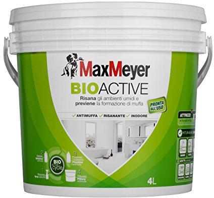 MaxMeyer Pittura per interni antimuffa Bioactive BIANCO 4 L