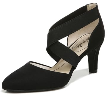 LifeStride Womens Gallery Pump, Black, 7.5 Wide US
