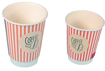 Pro DP 500 Doppelwand Coffee to go Becher Kaffeebecher Thermobecher PE beschichtet SUP Kennz. versch. Größen - Inkl. VerpG inD (8oz 200ml Ø80mm)