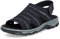 Rieker Damen geschlossene Sandalen 68862, Frauen Sandalen,Sommerschuhe,Freizeitschuhe,offene Schuhe,Strandschuhe,Halbschuhe,blau (14),40 EU / 6.5 UK