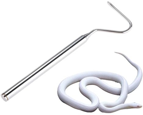 Schlangenfänger-Greifer – Reptilienfänger, Teleskop-Schlangenhaken-Aufnahmewerkzeuge | Professioneller Schlangenfänger, handgehaltener Schlangengreifer, Handwerkzeuge aus Edelstahl, Schlangenhaken zum