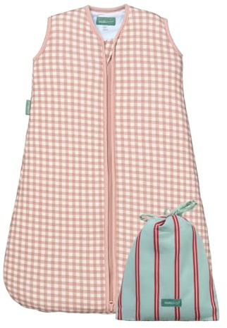 molis&co - Baby Sleeping Bag 2.5 TOG - Baby Winter Sleeping Bag Unisex - Soft and Cozy Baby Wearable Blanket for Newborn & Infants - 100% Cotton (OEKO-TEX) (Dusty Rose, 18-36 Months)