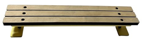 LEEFAI Pro Wood Fingerboard Park Bench 25 cm Street Mini FingerSkate Obstacle – Unassemble (oro)