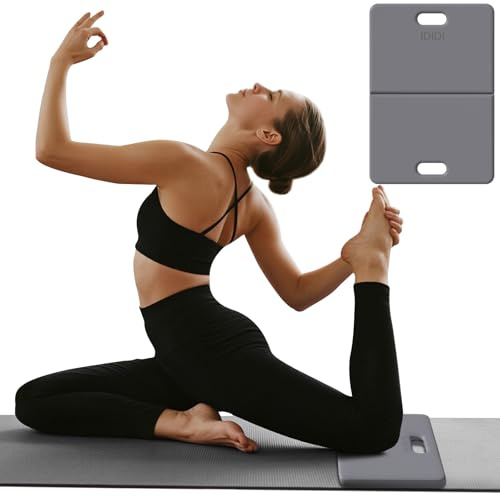 Foldable Exercise Pad Extra Thick 1.2 x 14 x 24 (Grey+Black)
