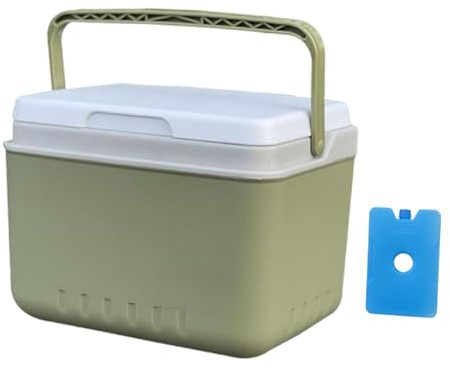 Fenteer Insulated Ice Organizer Car Fridge Cooling Bucket Camping Case Ice Chest Box for Tailgating Barbecue Traveling Fishing