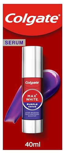 COLGATE - Sérum Max White Purple - Booster de Blancheur Après le Dentifrice pour une Correction Instantanée de la Couleur - Pour un sourire plus blanc et éclatant dès la première utilisation - 40ml