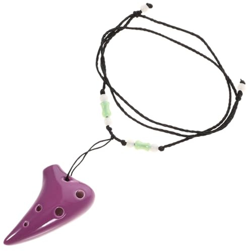 Ocarina 1 set mini lera ocarina sex hål bärbart instrument för nybörjare musikal