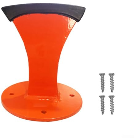 Separador de troncos no eléctrico para chimeneas y barbacoas diseñado para un funcionamiento simple con asistencia de martillo (naranja)