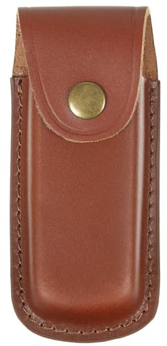 MFH Fox Outdoor knivfodral av läder med häftlängd upp till 11 cm, BRUN, En Storlek, avslappnad