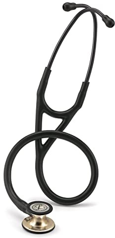 3M™ Littmann® Cardiology IV™ diagnostiskt stiskt stetoskop med gratis lasergravering (svart – champagne 6179)