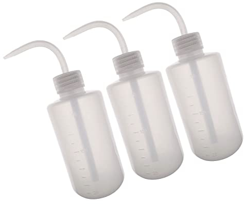 DataJif Acetone Wash Bottles - 3 x 250ml Lab Squeeze Bottles