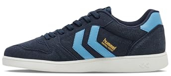 hummel SINTÉTICO Balonmano. Ante, Zapatillas Unisex Adulto, Iris Negro, 40 EU