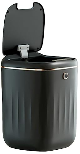 TsoLay 20L Poubelle Intelligente Automatique ÉTanche DéChets ÉLectriques Cuisine Salle de Toilette Capteur Automatique Poubelle-Noir