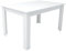 edihome, Mesa Comedor, 138 (Largo) x 90 (Ancho) x 75 (Alto), Modelo Denver, para salón, Cocina, Acabado Blanco y Cambria (Blanco)