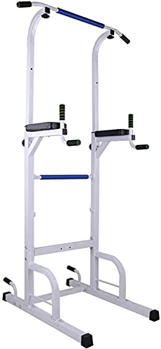 Station Squat Rack Power Tower Klimmzugstange Dip Multifunktions-Heimkrafttraining Fitness-Workout Höhenverstellbar 150–215 cm Belastung 300 kg Einfach zu montieren