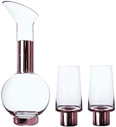 Rödvinkaraff, kristallkaraff för vin, Karaffset Kristallkaraff 1500 ml med 400 ml glasglas Presentset Glas Kristallglaskaraff Handgjord karaff och glaspresent