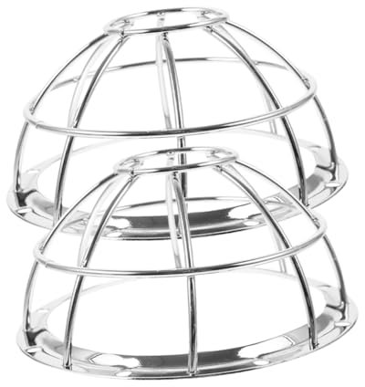 HAWILLOSCH 2pièces Protections Détecteur Incendie Acier Inoxydable Cages Grillagées Anti-tampering Cache Capteur Fil Métallique pour Résidentiel Et Commercial Lot
