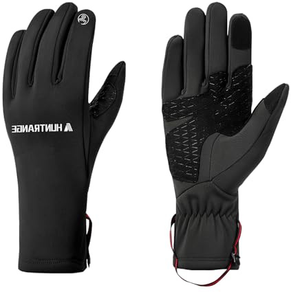 Feelorna Guanti invernali caldi per uomo e donna, unisex, impermeabili, touchscreen, guanti da ciclismo, antivento, antiscivolo, termici, per equitazione, guida, sci, arrampicata