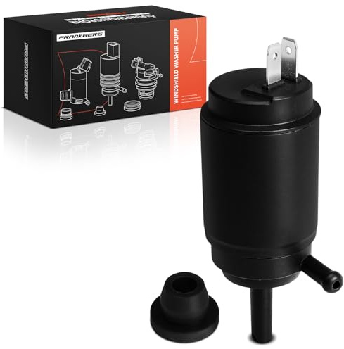 Frankberg Bomba lavaparabrisas Bomba de agua de lavado Limpieza de parabrisas Delantero 2 Polos Compatible con Strada 178 278 Transporter IV 70B 70C 70J 70K 7DB 7DC 7DJ 7DK Replace# 46760972