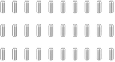 sourcing map 50pcs Dowel Pins M2.5(2.5mm) x 5mm 304 Stainless Steel Cylindrical Shelf Support Peg Pin Rod Fasten Elements for Metal Devices Wood Furniture DIY Installation, Silver