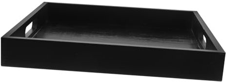 LIFKOME Servicio Cuadrada de Madera Simple y Decorativo Servir Snacks y Comidas Mesas y Desayunos