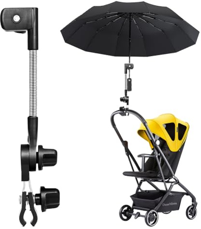 Porte-parapluie réglable pour déambulateur, support de parapluie pour poussette, accessoire universel pour poussette, chaise de plage, chaise de camping, vélo, chariot de golf