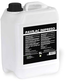 MICROLANIC - PAVILAC IMPRESO 5L Barniz Resina para Pavimentos, Efecto Gota, Protección de Suelos de Mortero y Hormigón, Endurecedor y Antimoho, Uso Interior y Exterior