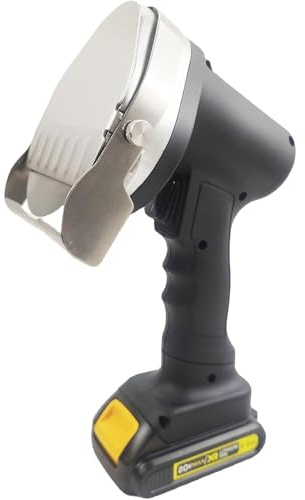 Cortadora de carne inalámbrica profesional, cuchillo eléctrico inalámbrico profesional for kebab, shawarma, doner, cuchillos portátiles for kebab con 2 hojas for restaurantes, hogares y exteriores.