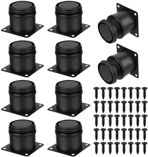 10 PcsPatas para Muebles Regulables, 5-6,5 cmPatas Regulables para Muebles, Pies Niveladores Ajustables 0-15mm, pPatas de Armario, Patas Nivelador para Mesa Sillas Sofá Escritorios Cama Pies