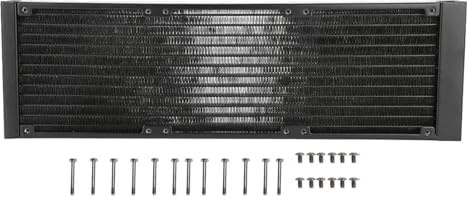 Scambiatore di calore in PC a 12 con filettatura G1/4, tubo per il raffreddamento ad acqua del computer per il di raffreddamento della CPU, separatore d’acqua (360 mm)