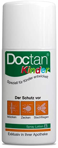 Doctan Lotion für Kinder ab 6 Monaten – bis zu 12h zuverlässiger Schutz vor Mücken, Zecken, Stechfliegen, 100ml