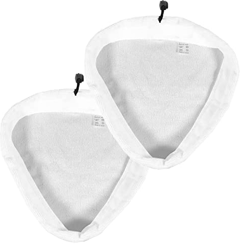 SPARES2GO Microfibre Cloth Cover Pads Compatible with Beldray 5-in-1 10-in-1 15-in-1 Easy Reach Steam Cleaner Mop (Pack of 2)