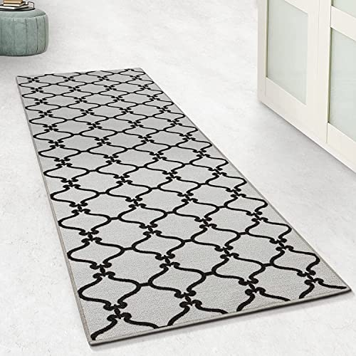 Floordirekt Teppichläufer Drogheda 80 x 400 cm - Läufer für Küche, Flur & Wohnraum - Feinschlingen Teppich - rutschfest & antistatisch - Küchenläufer Flurteppich Flurläufer