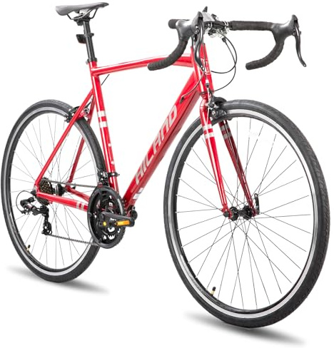 HH HILAND 700c Road Bike 14 Speed, Aluminum Frame Racing Bike, City Commuter Bicycle for Men Women