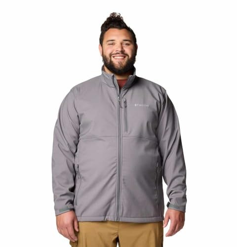 Columbia Men's Ascender Softshell Jacket, Softshell Jacket, City Grey, XXL